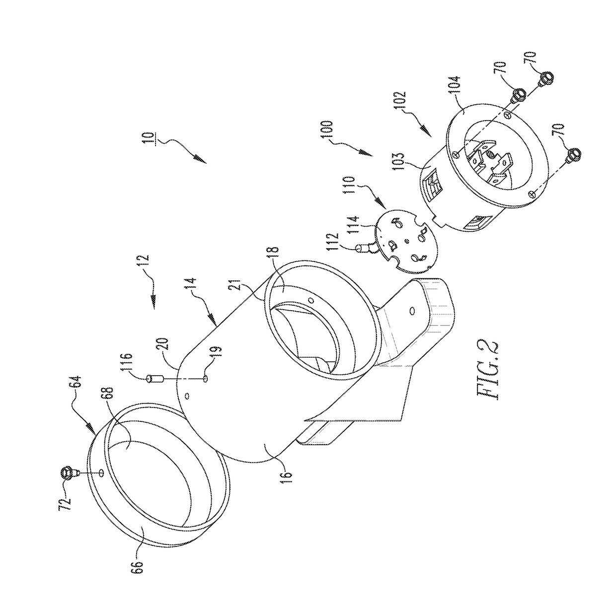 Electrical system, and power inlet apparatus and electrical receptacle assembly therefor