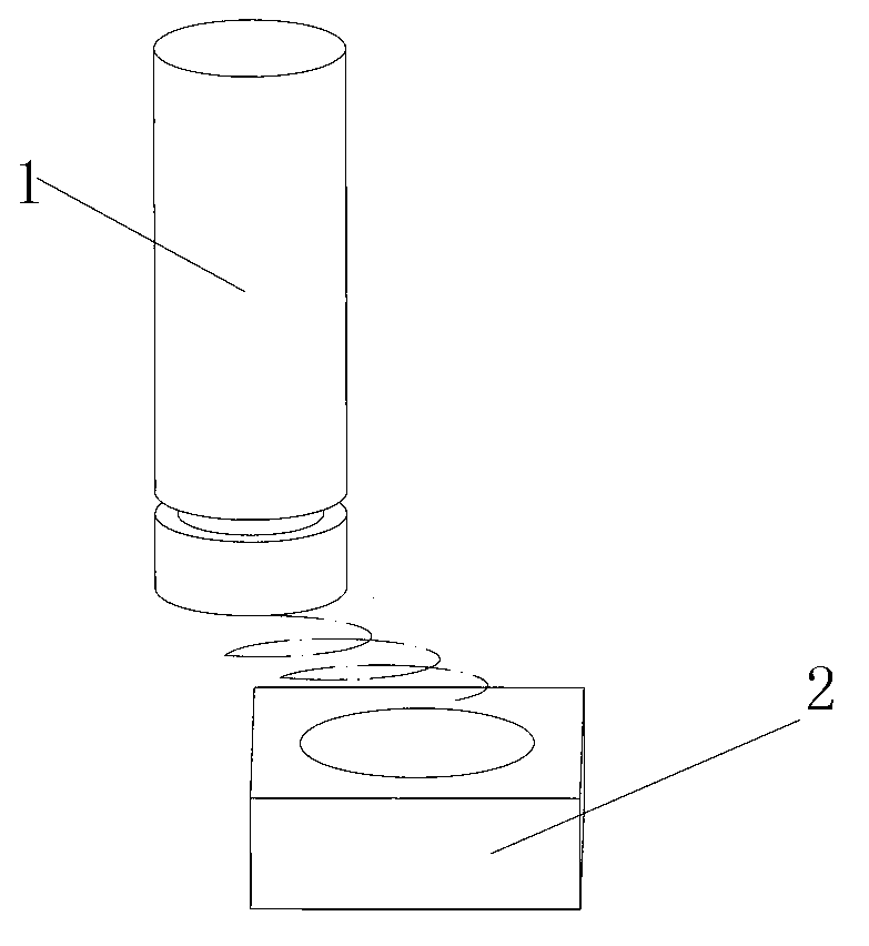 Three-dimensional cone interpolation method for electric sparkle forming processing