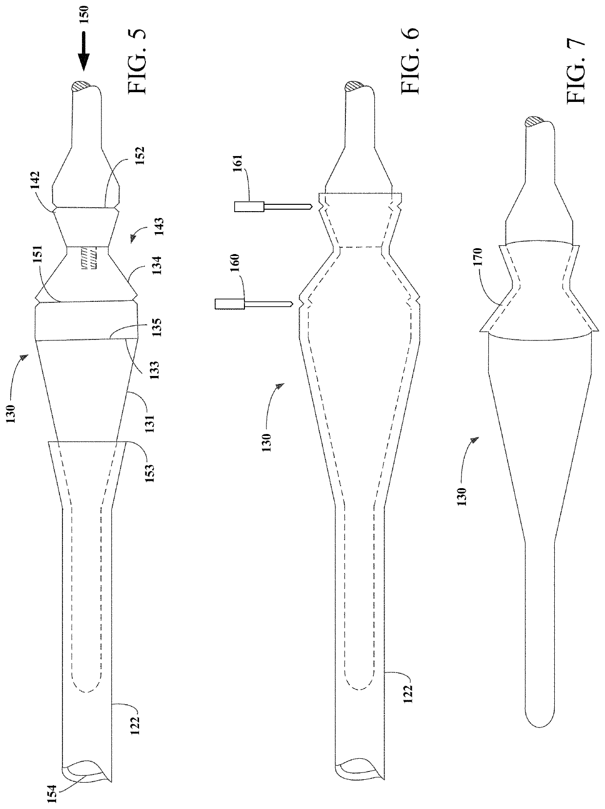 Systems and methods for making encapsulated hourglass shaped stents