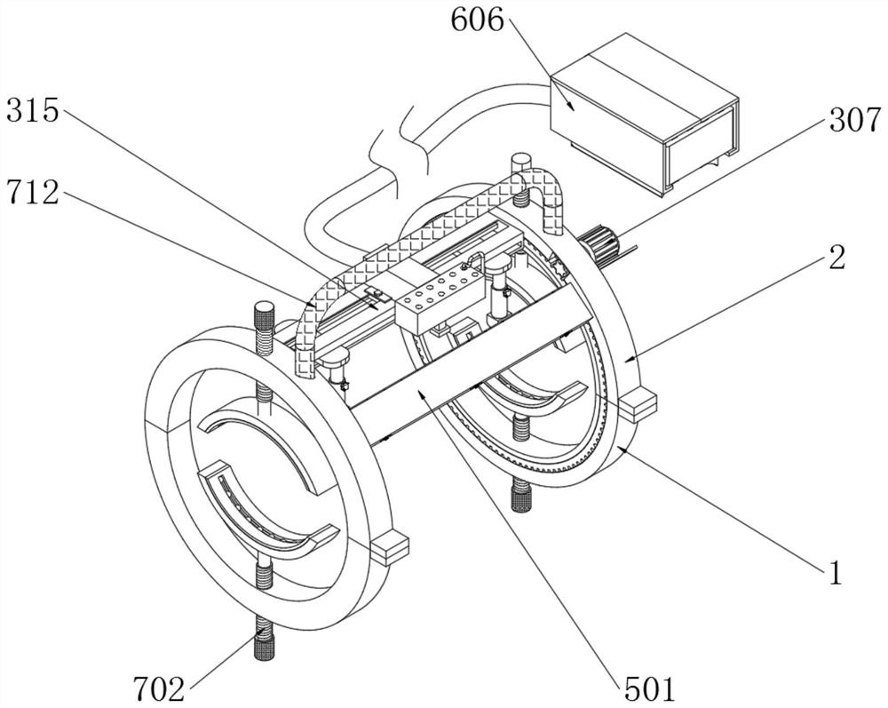 A non-destructive testing device for welded pipe joints