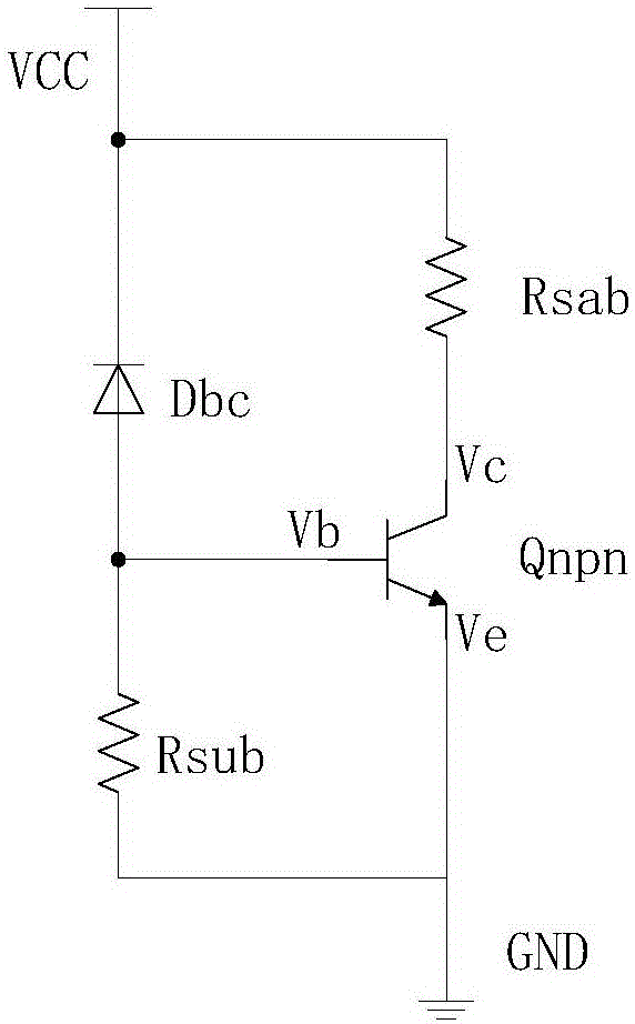 Circuit-level modeling method and model circuit which are used for GGNMOS