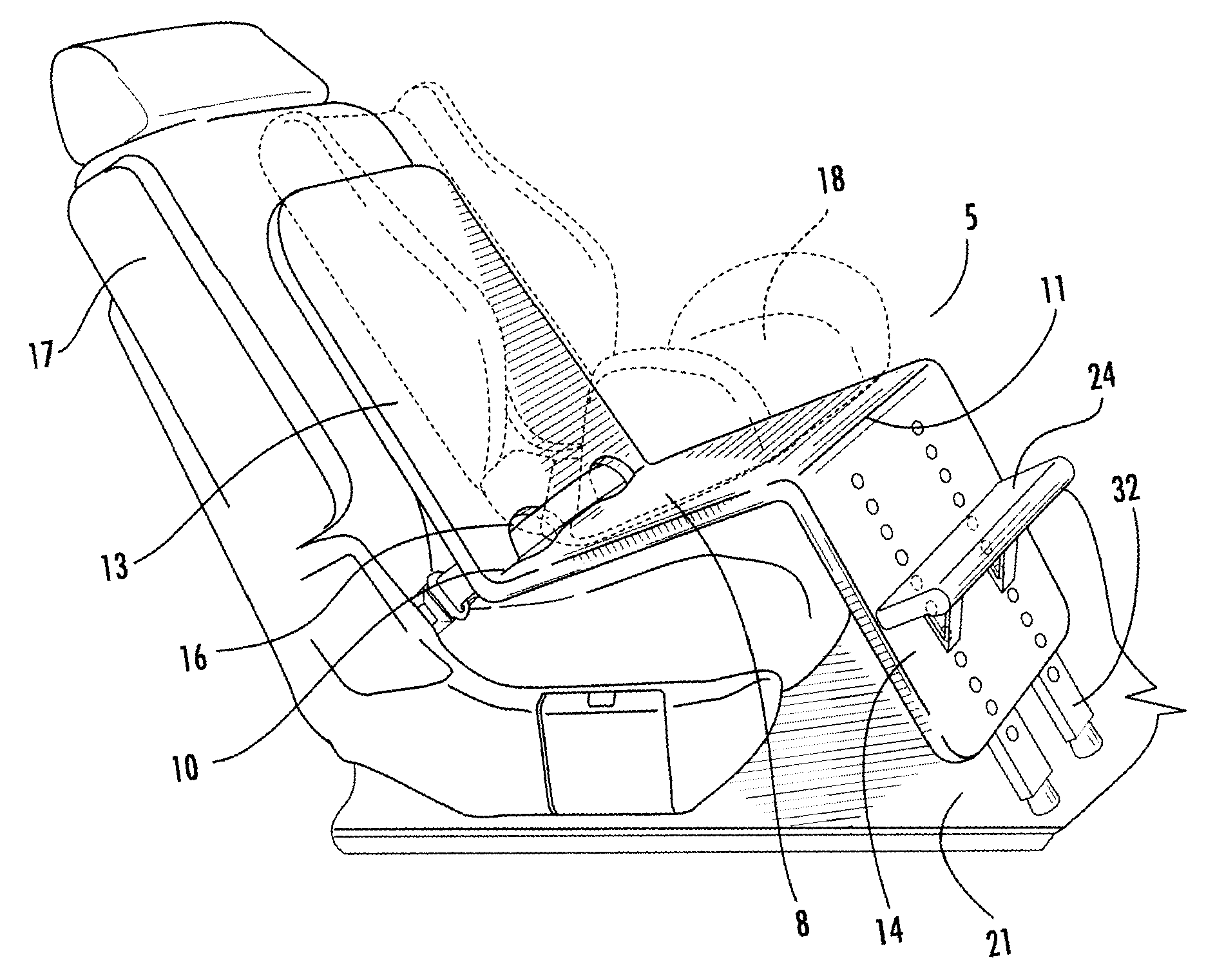 Child Safety Seat Support Apparatus