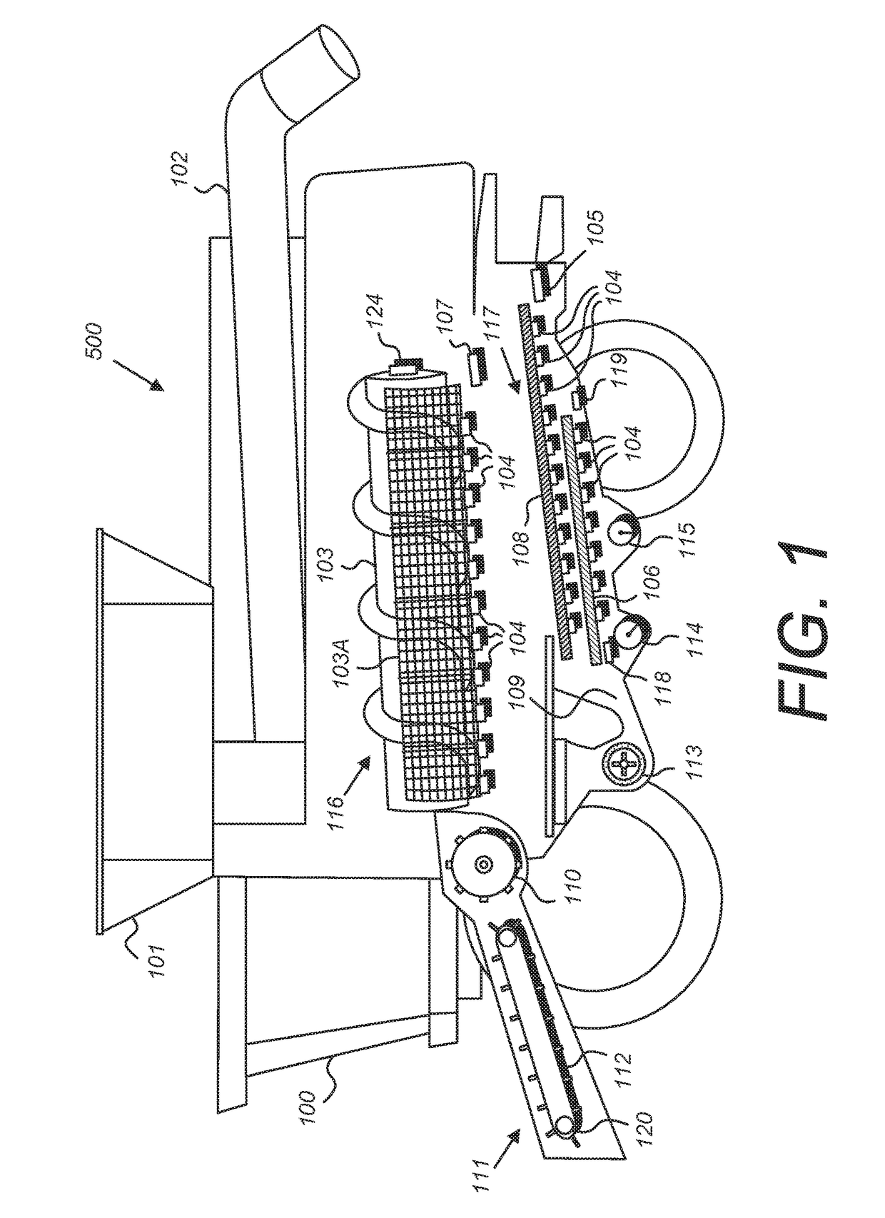 Acoustic material flow sensor