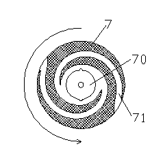 Stirring type grinding separator and grinding device