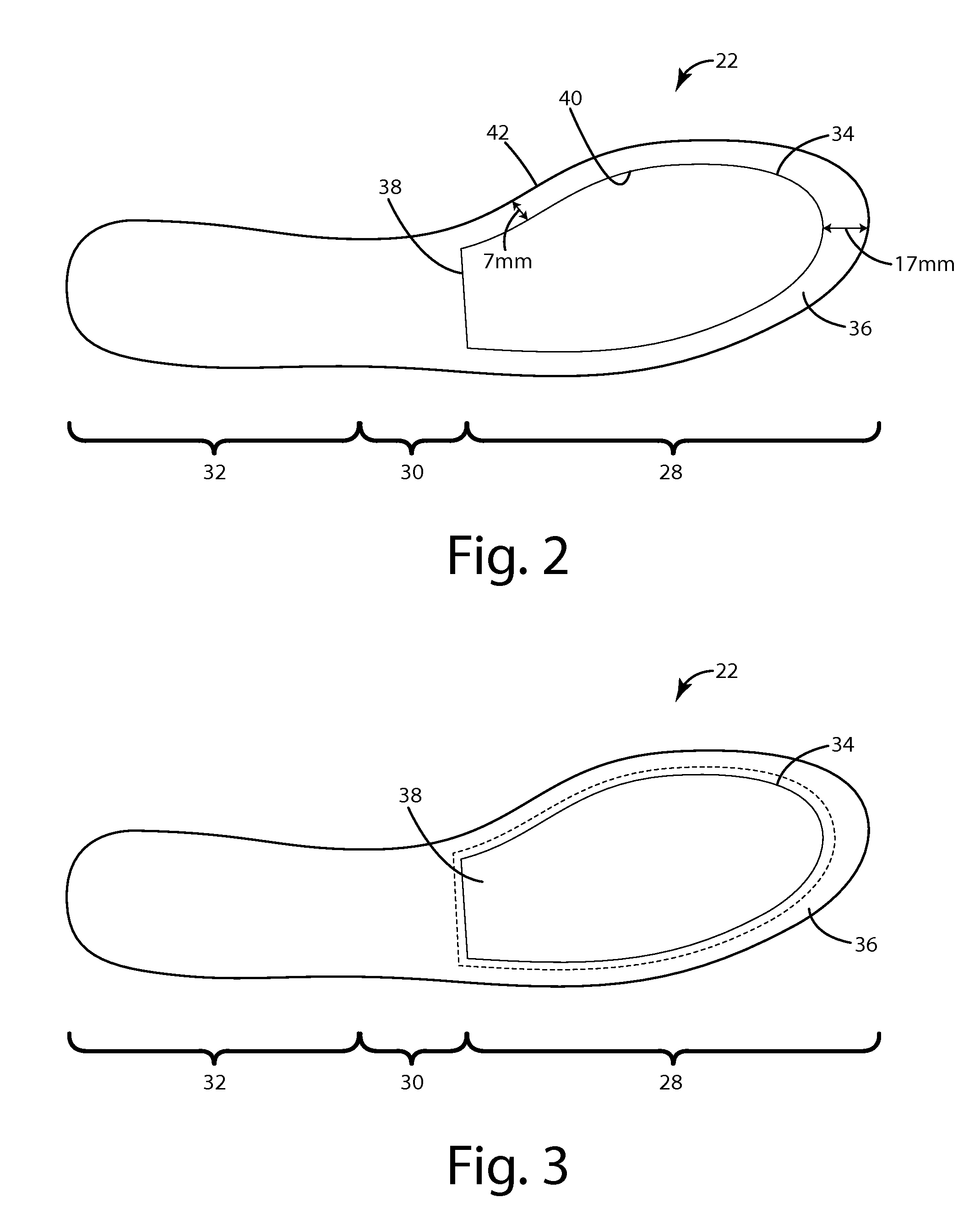 Flexible article of footwear and related method of manufacture