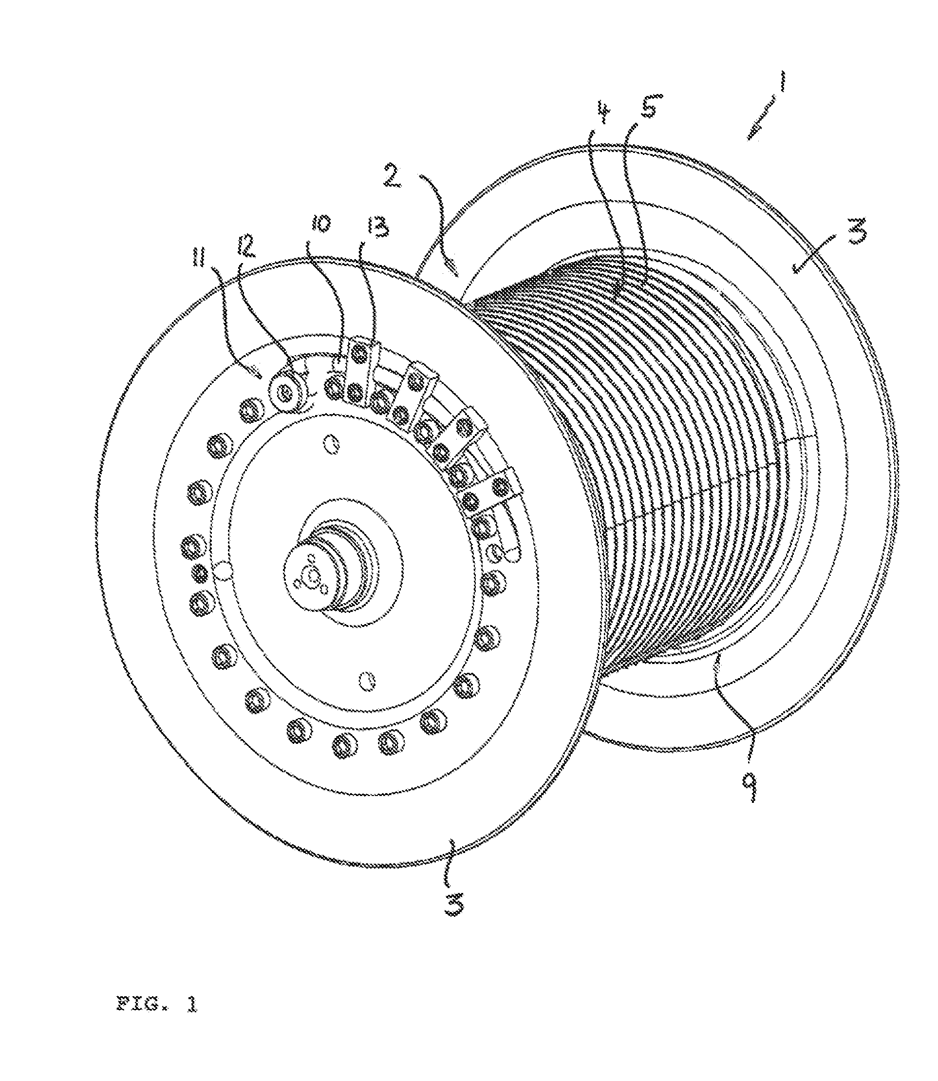 Hoist drum and rope pulley for fiber rope drives