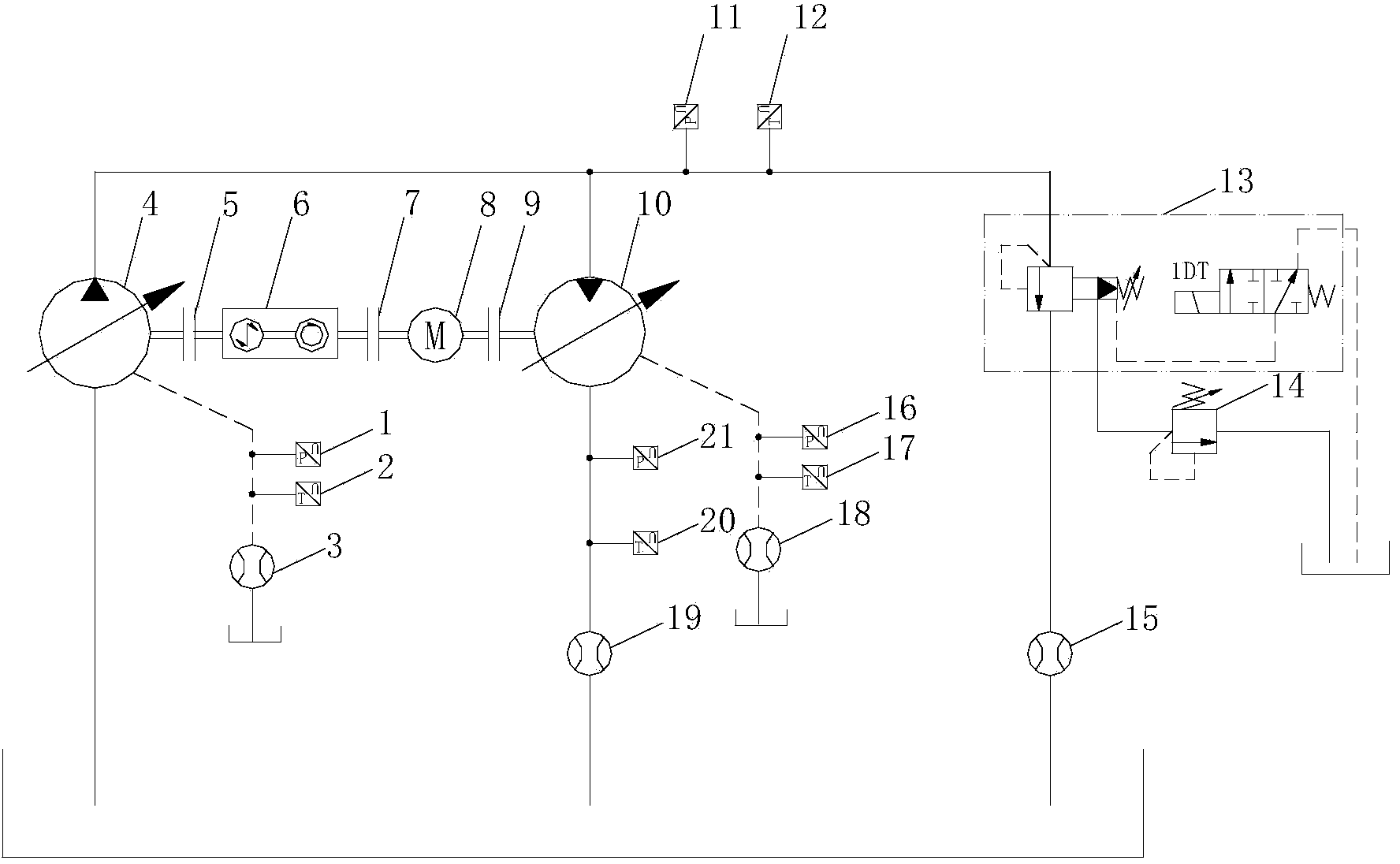 Reliability test method and device for axial plunger pump and axial plunger motor