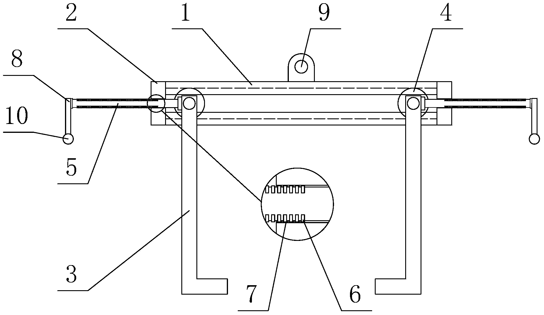 Steel coil hoisting tool