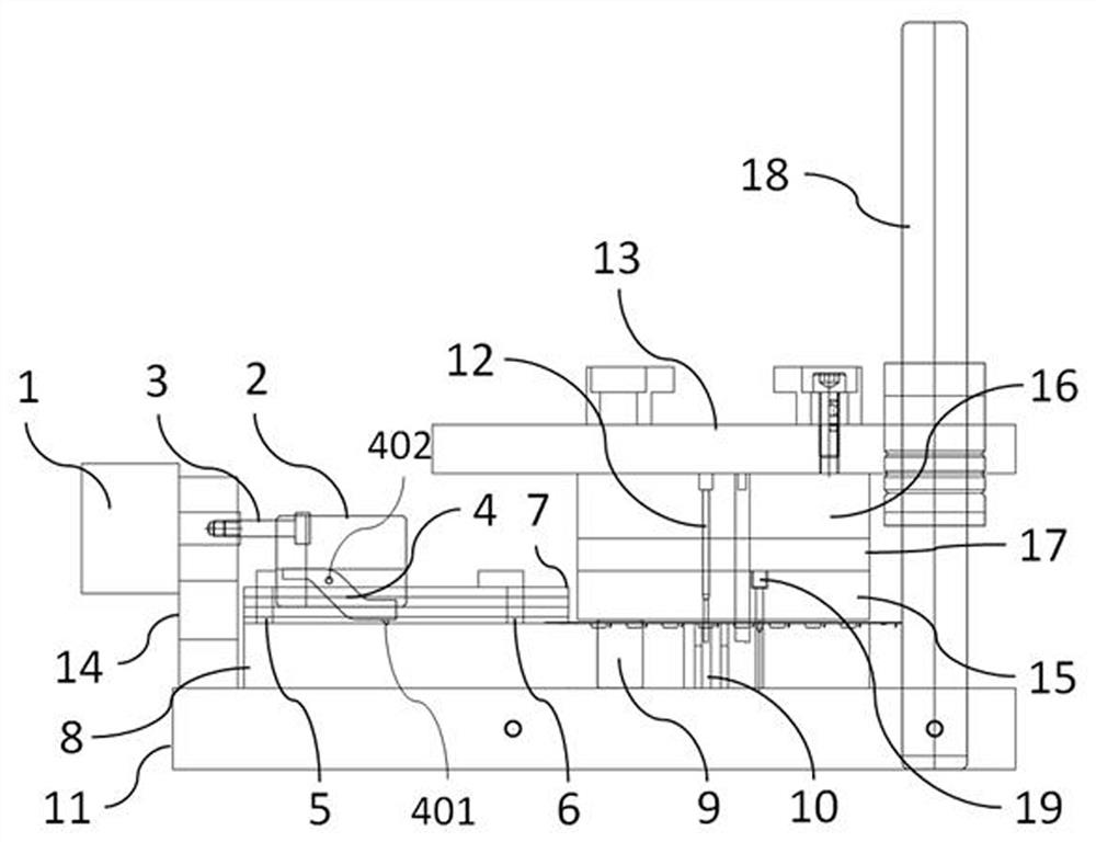 Continuous stamping automatic feeding mechanism