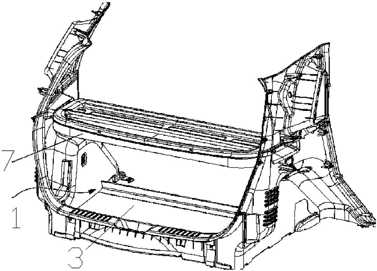 Car trunk structure and car