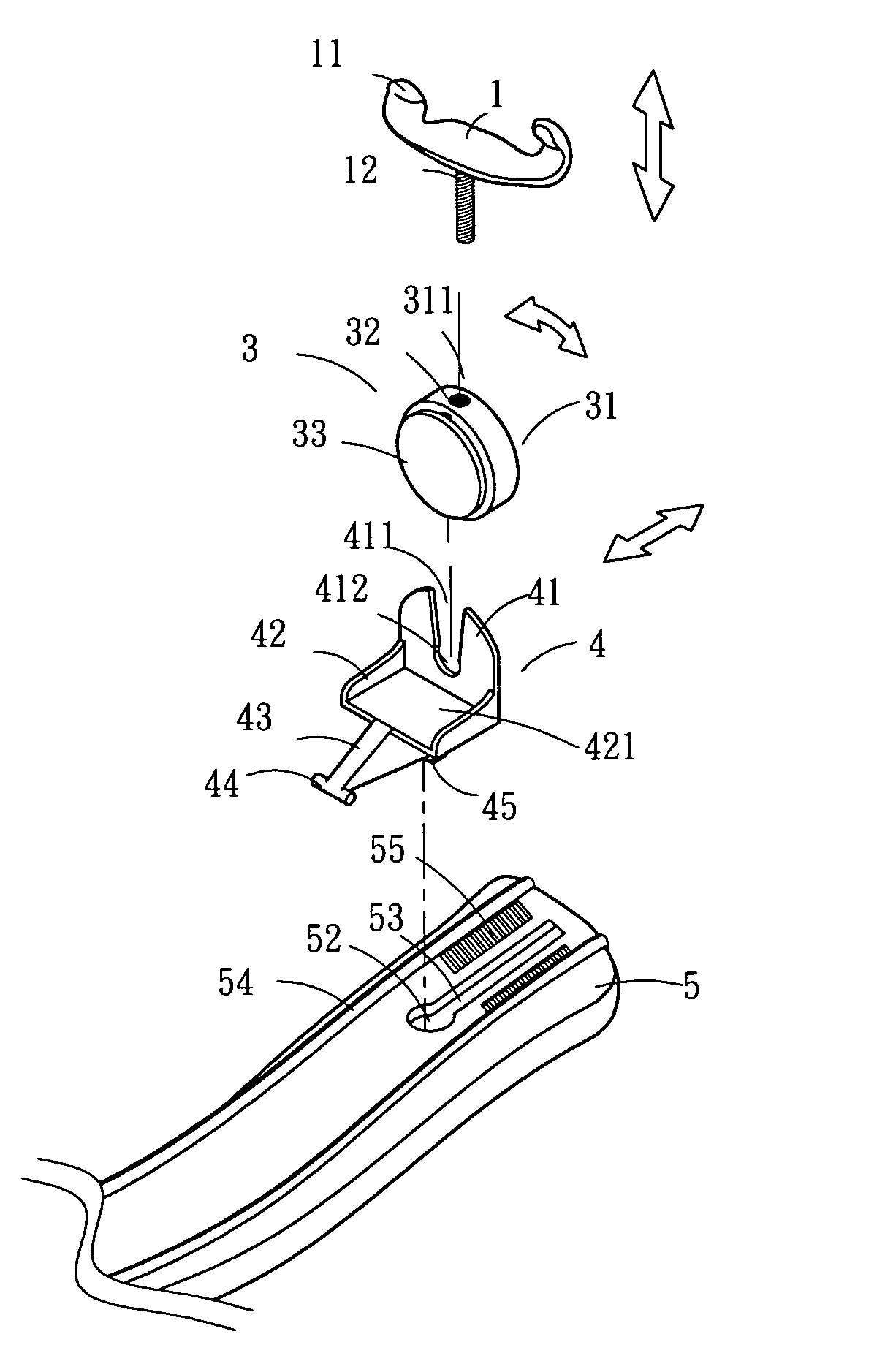 Shoulder rest for violin having rack rail based width adjustment mechanism