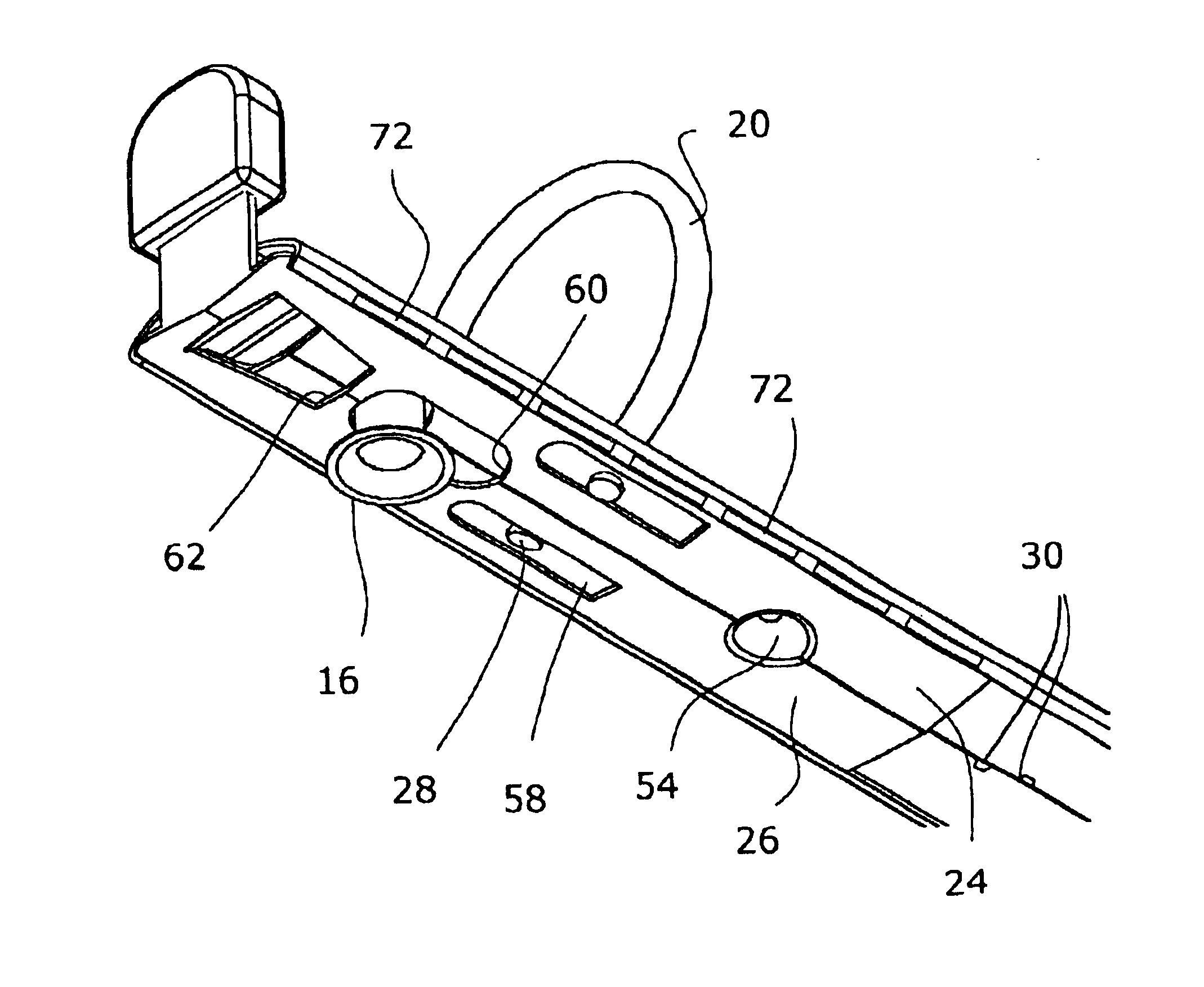 Safety ring binder having sliding actuators