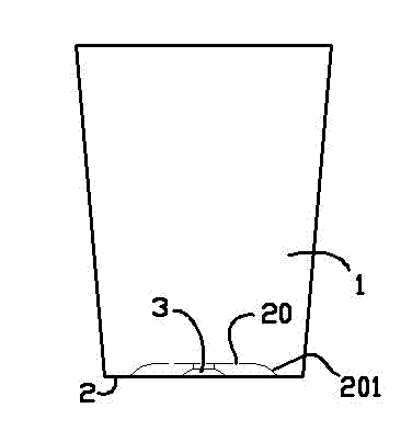 Suction disc type garbage can