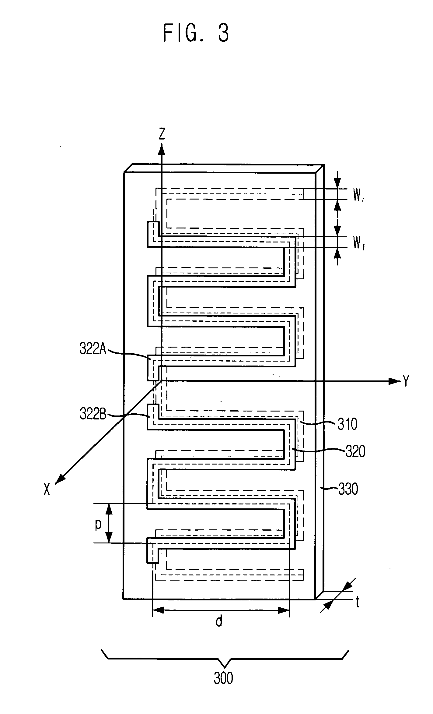 Open-ended two-strip meander line antenna, RFID tag using the antenna, and antenna impedance matching method thereof