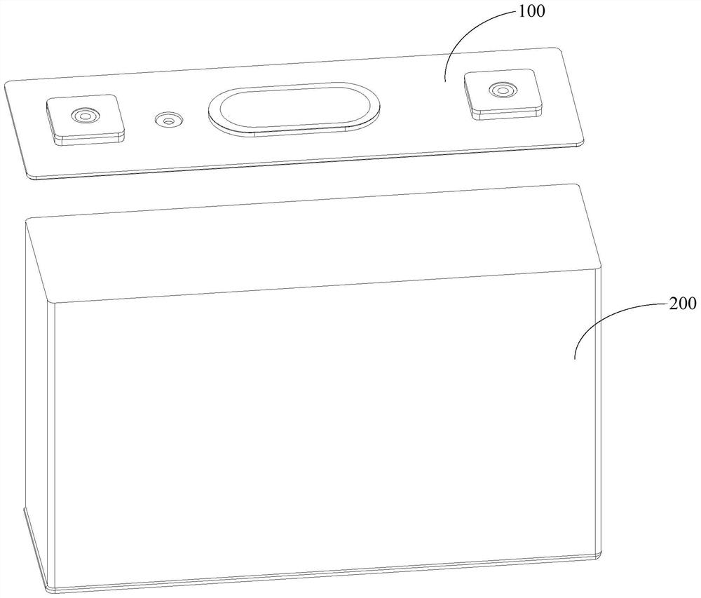 Secondary battery top cover assembly and secondary battery