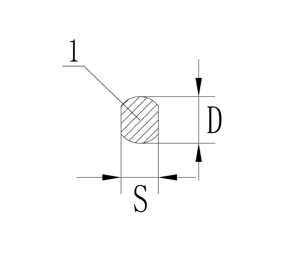 Sawtooth-shaped cutting steel wire with flat section