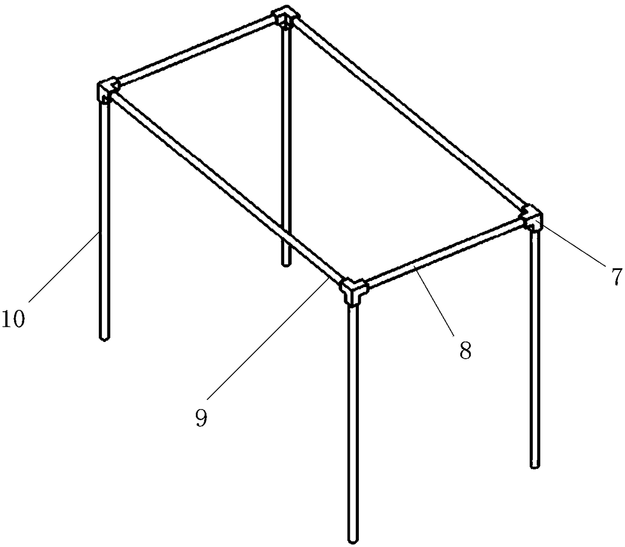 A propeller thrust measuring device