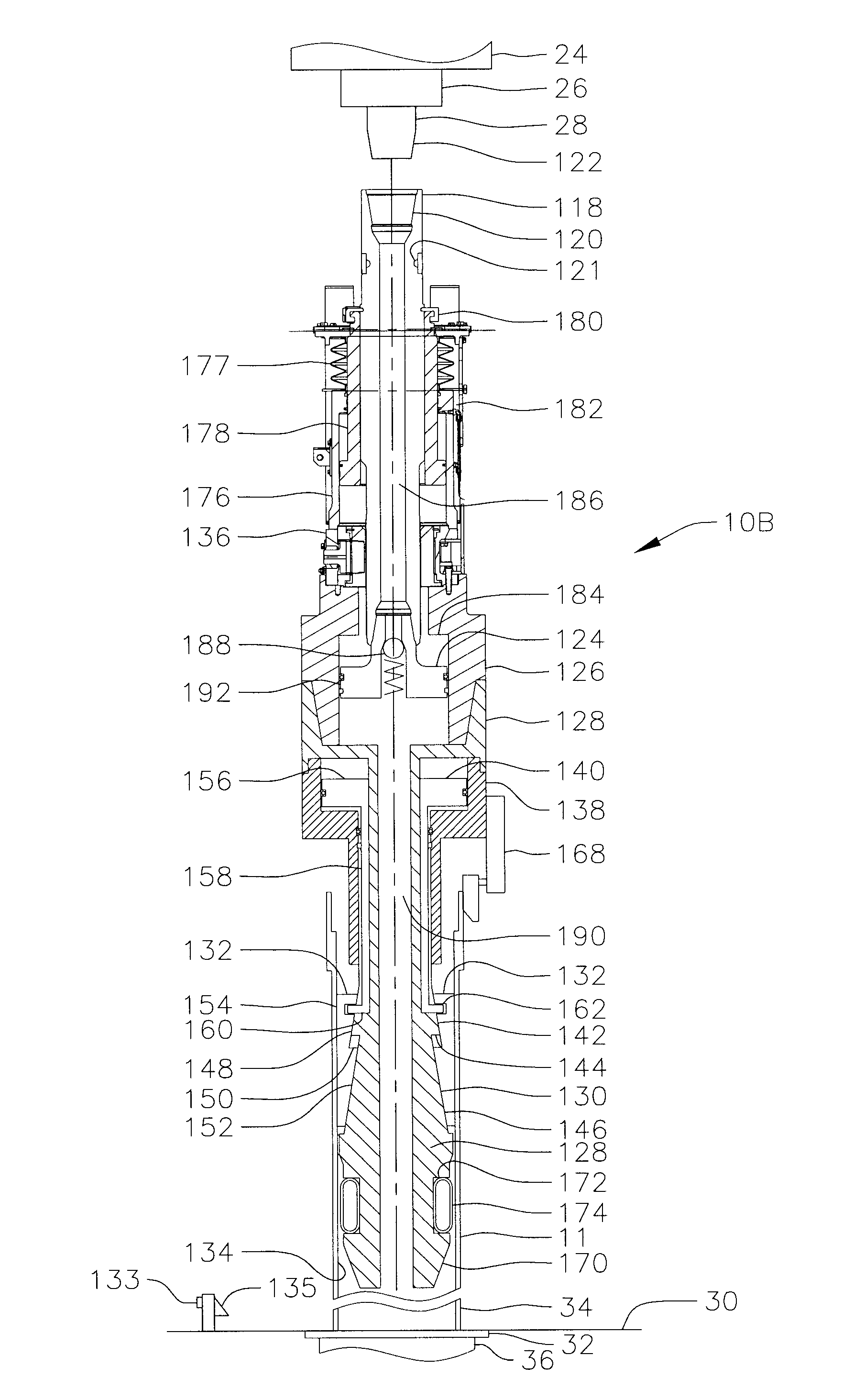 Pipe running tool having wireless telemetry