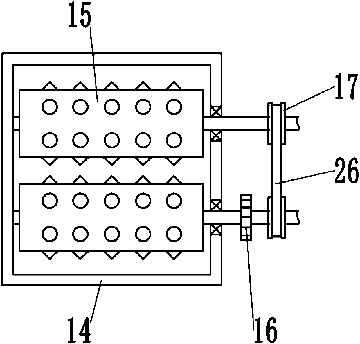 Feed multi-stage crushing device for animal husbandry cultivation