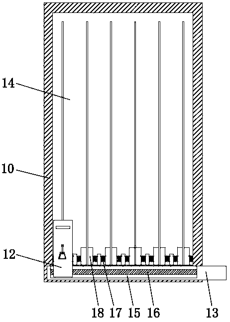 X-ray film placement and display device for imaging department