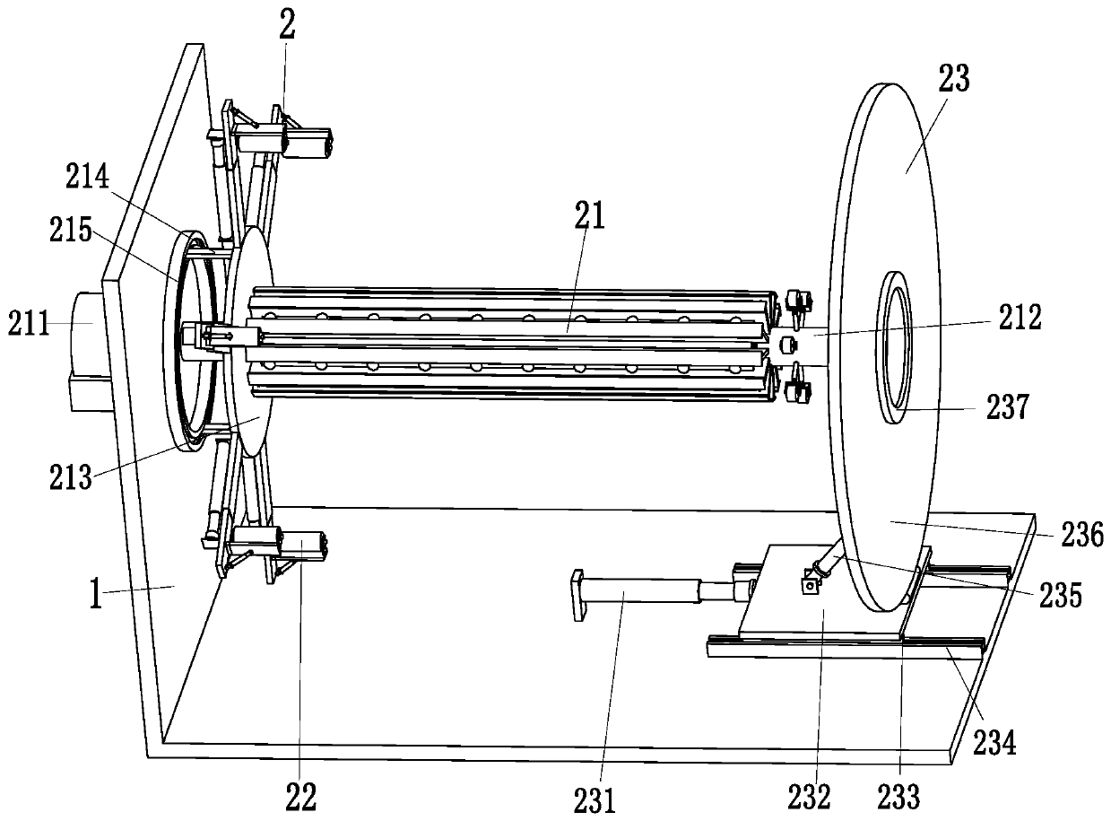 A corrugated paper winding equipment