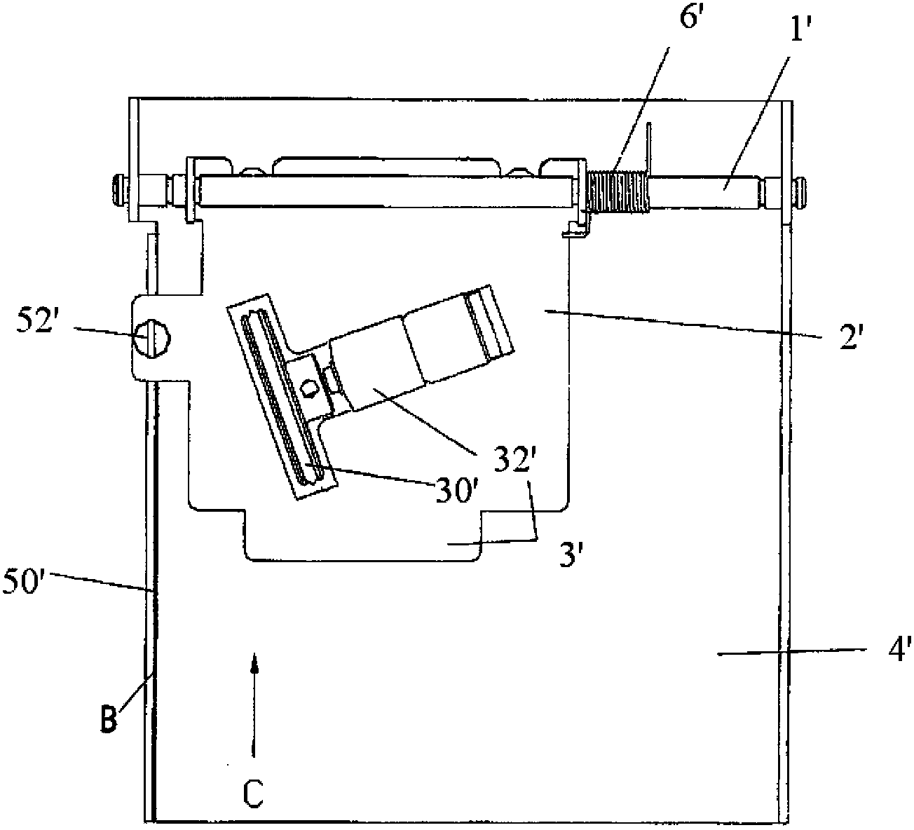 Wafer type medium correction mechanism and wafer type medium processing device