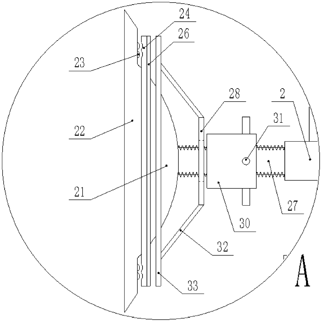 A portable three-hole drilling machine