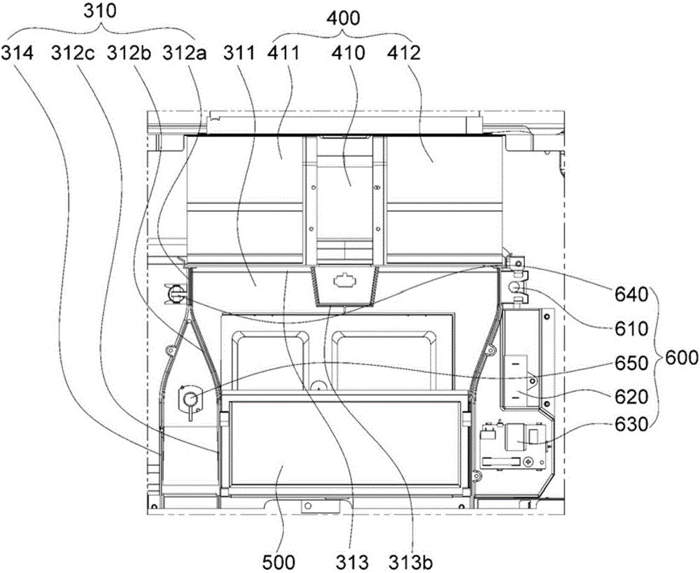 Over-the-range microwave oven with an integrated duct