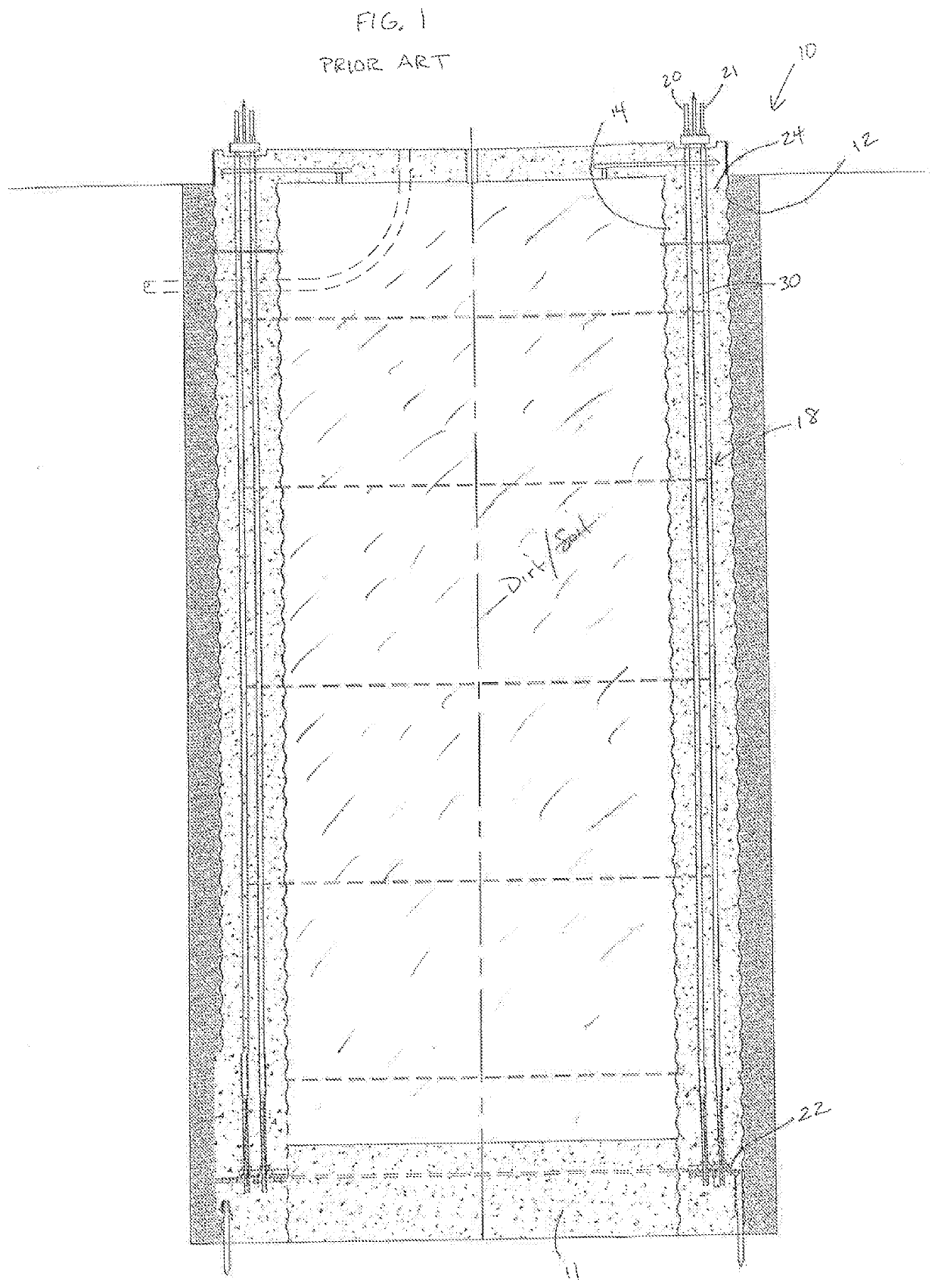 Concrete pier foundation with lateral shear reinforcing loops and methods of constructing the same