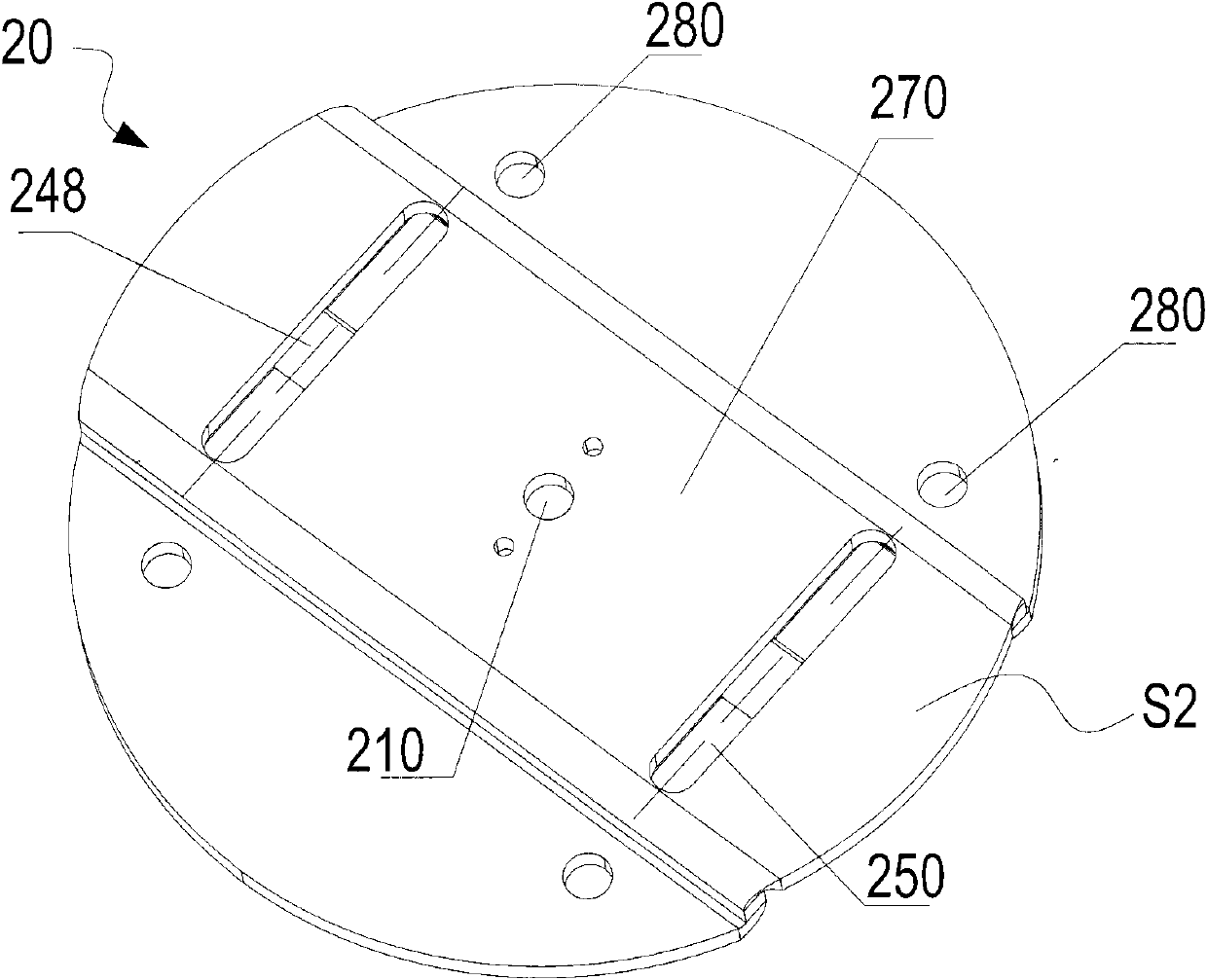 Lamp turning structure and lamp thereof