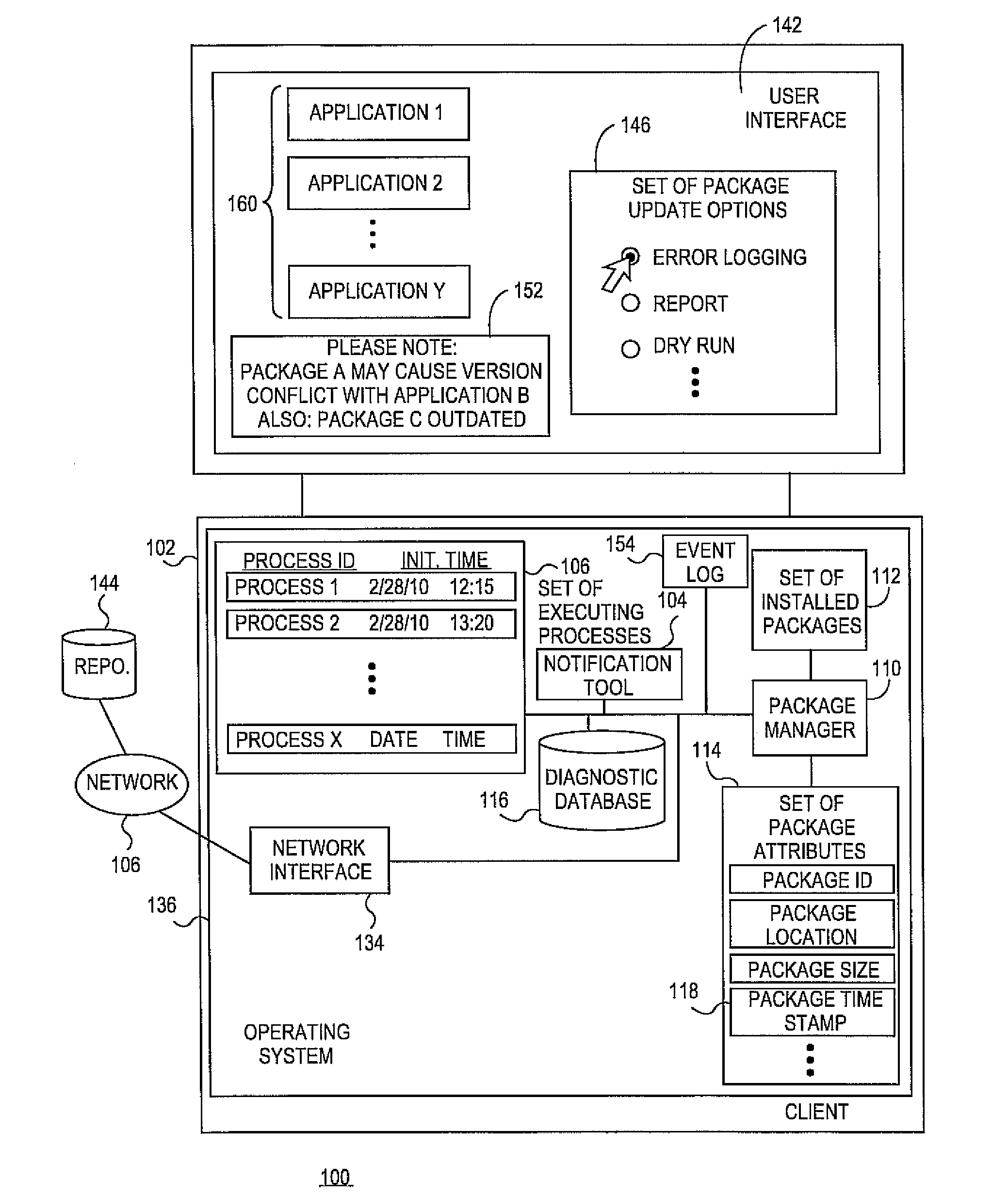 Systems and methods for initiating software repairs in conjunction with software package updates