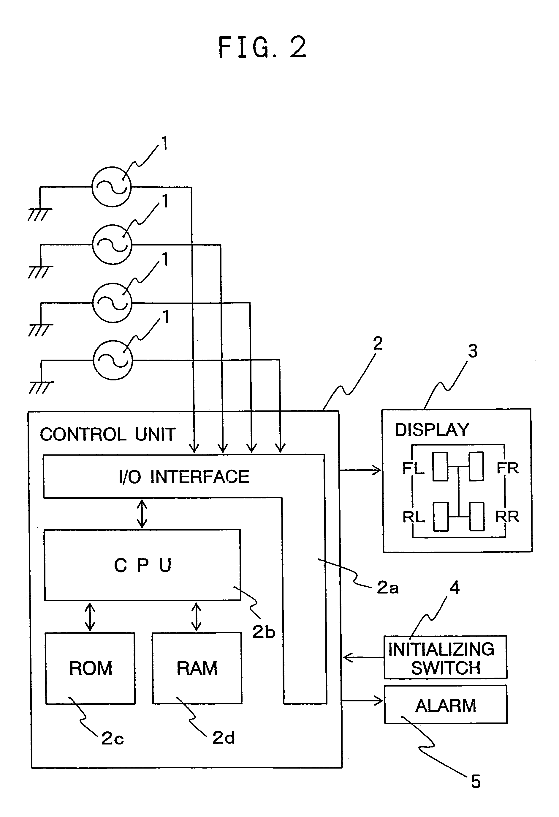 Means for detecting loss of pneumatic pressure in tire and device for the purpose