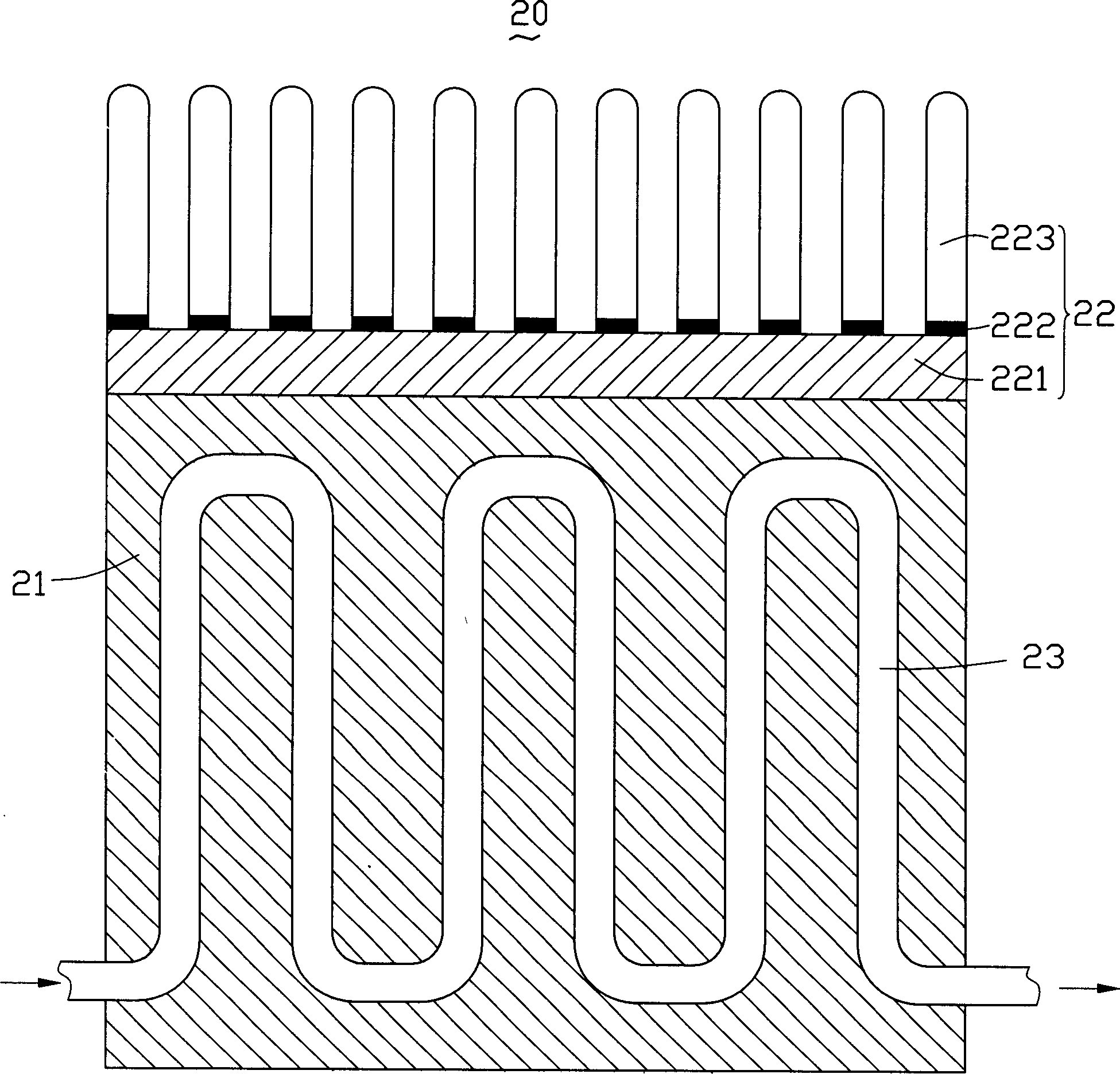 Mould kernal of moulded glass lens