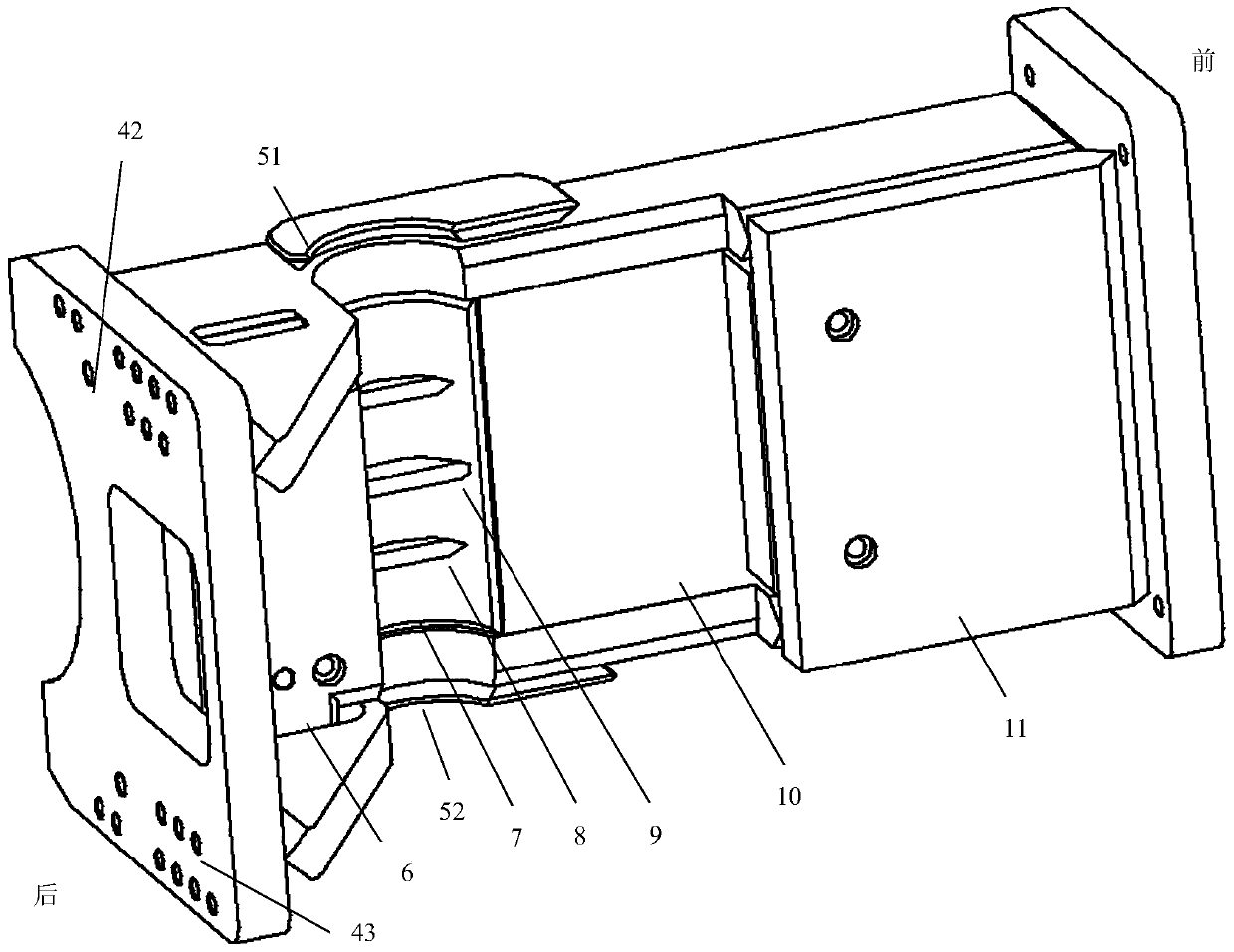 Front bracket, front bracket manufacturing method and tractor