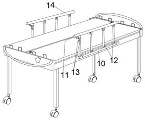 Patient transfer bed with detachable bed board