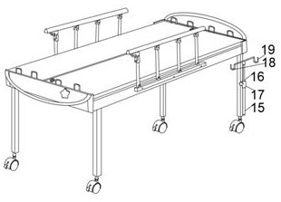 Patient transfer bed with detachable bed board