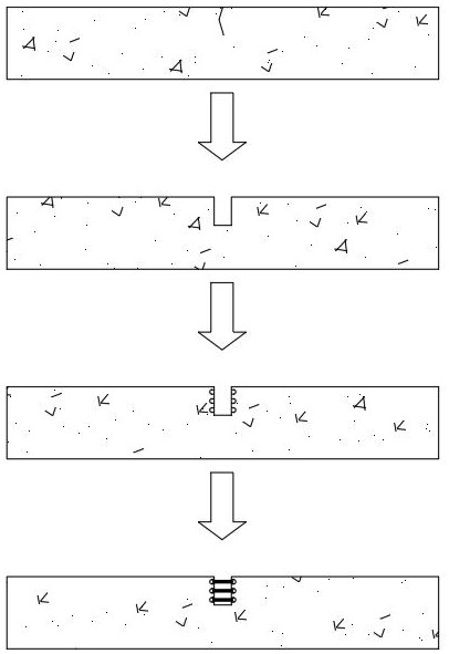 Bridge deck crack high-strength repairing method