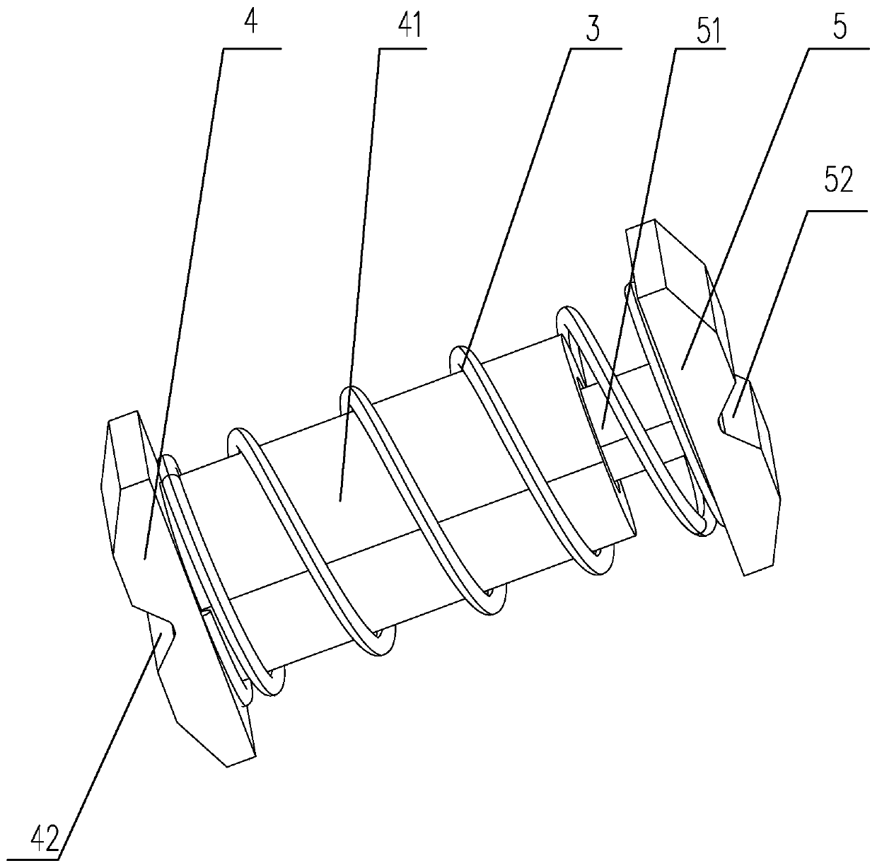 Contact support supporting mechanism in auxiliary switch