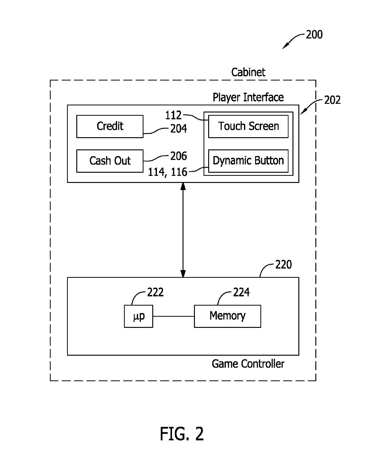 Gaming machine with slide-out button deck assembly and manually operable push-to-release latch mechanism