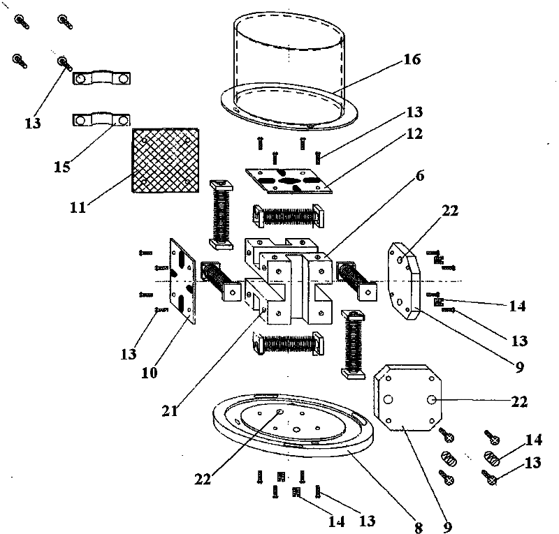 Fluxgate with single iron core and three-axis fluxgate sensor