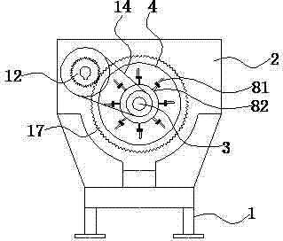 Improved rotating membrane sewage filtration device