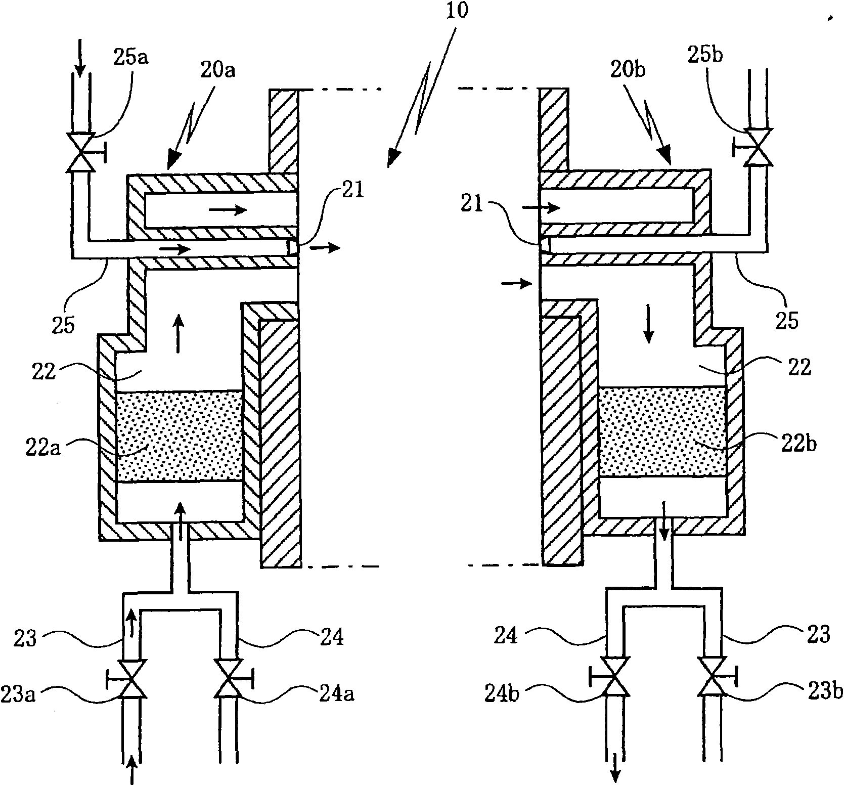 Combustion control method for regenerative-combustion heating furnace