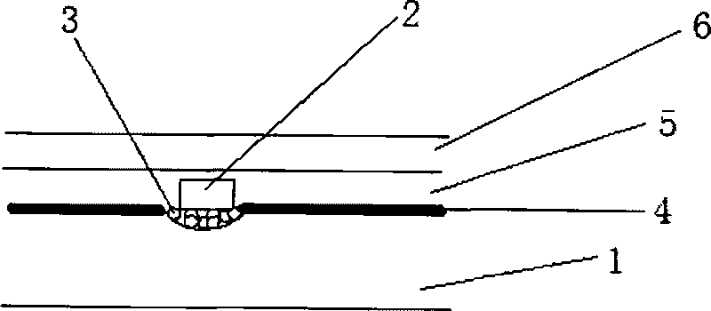 Packaging module of low-power light emitting diode (LED) luminescent chip