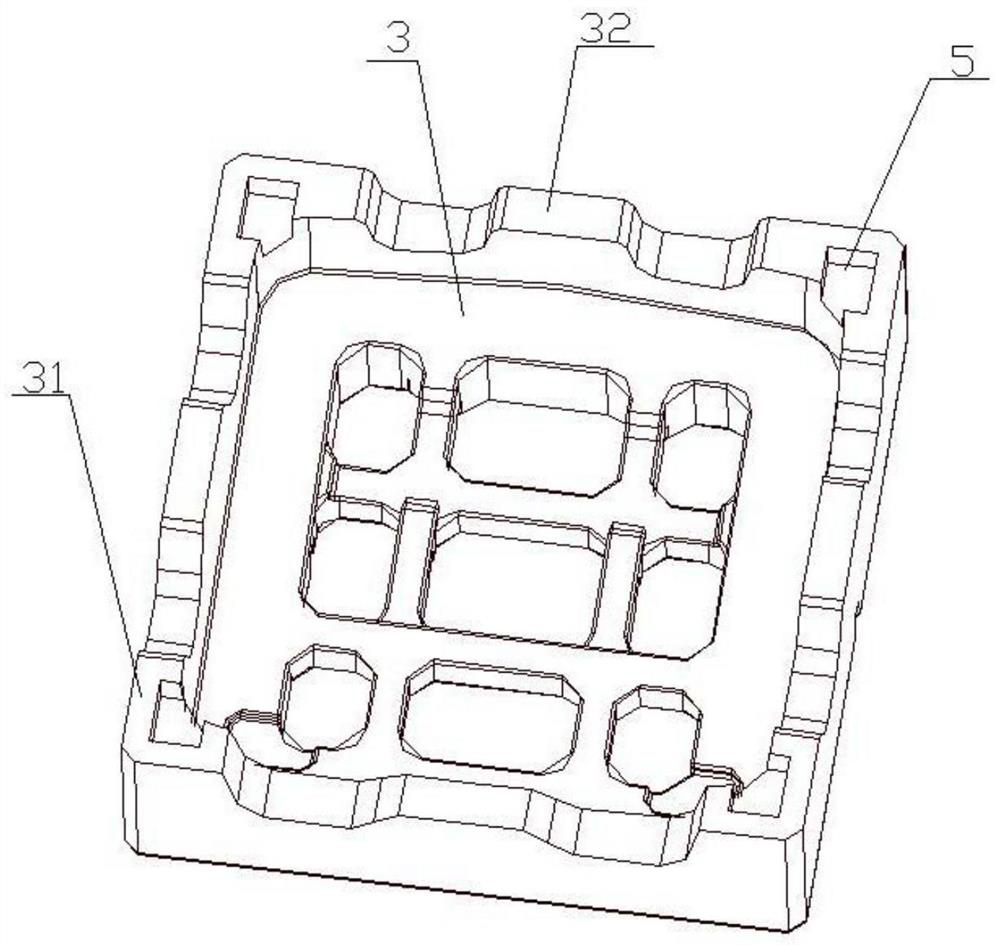 Packaging structure of washing machine