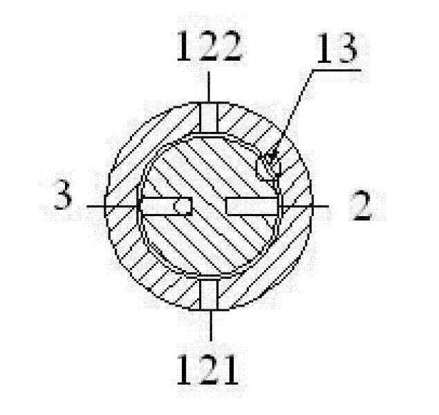 Rotary type differential motion proportional pressure regulating mechanism