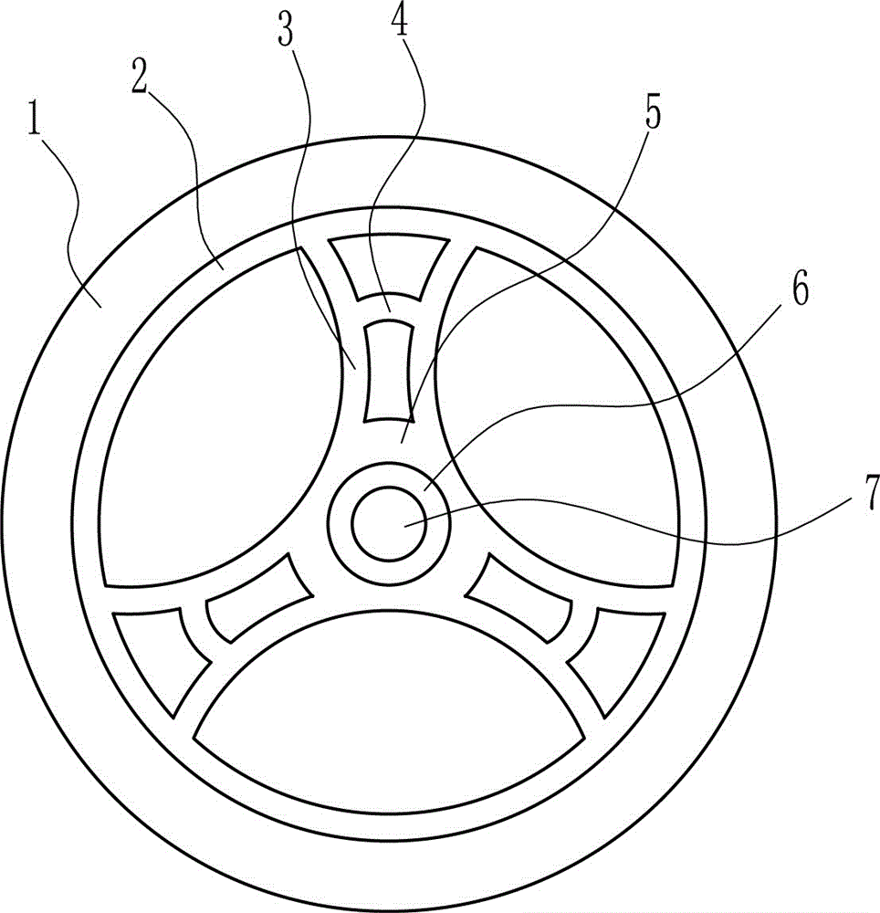 Superstrong pressure resisting toy wheel mold