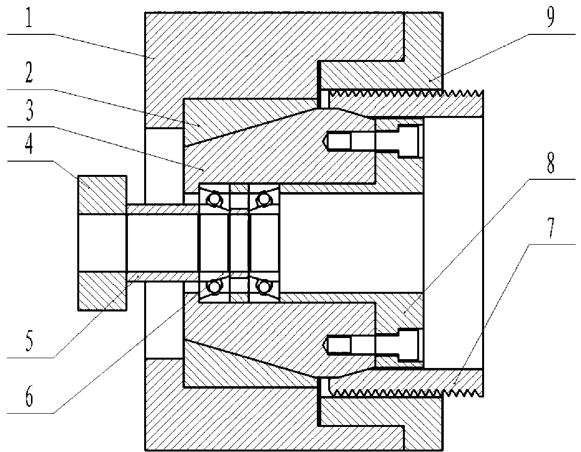 Supportive element capable of supporting ball screws with different shaft end size