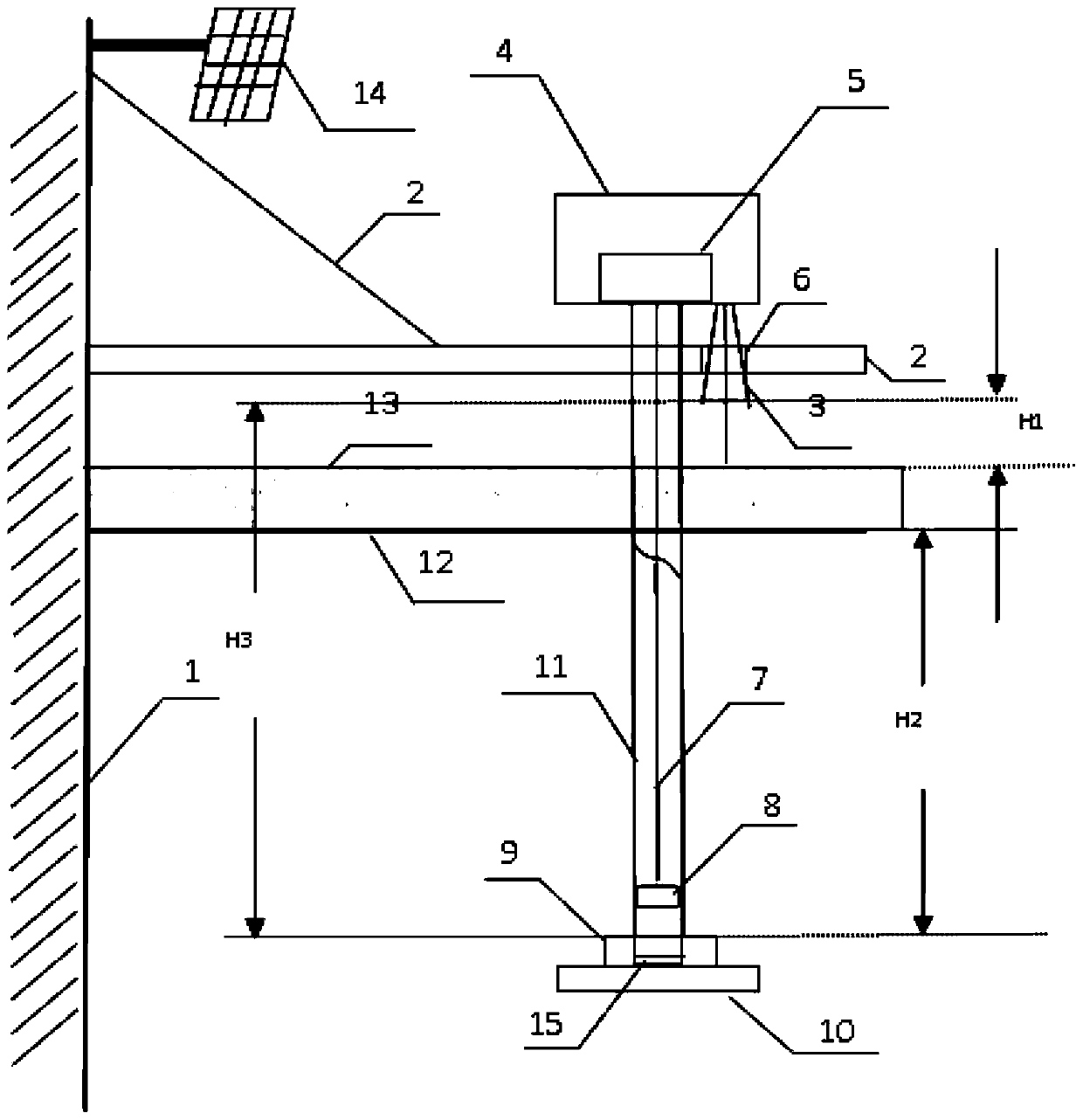 Ice layer thickness automatic detection device and method