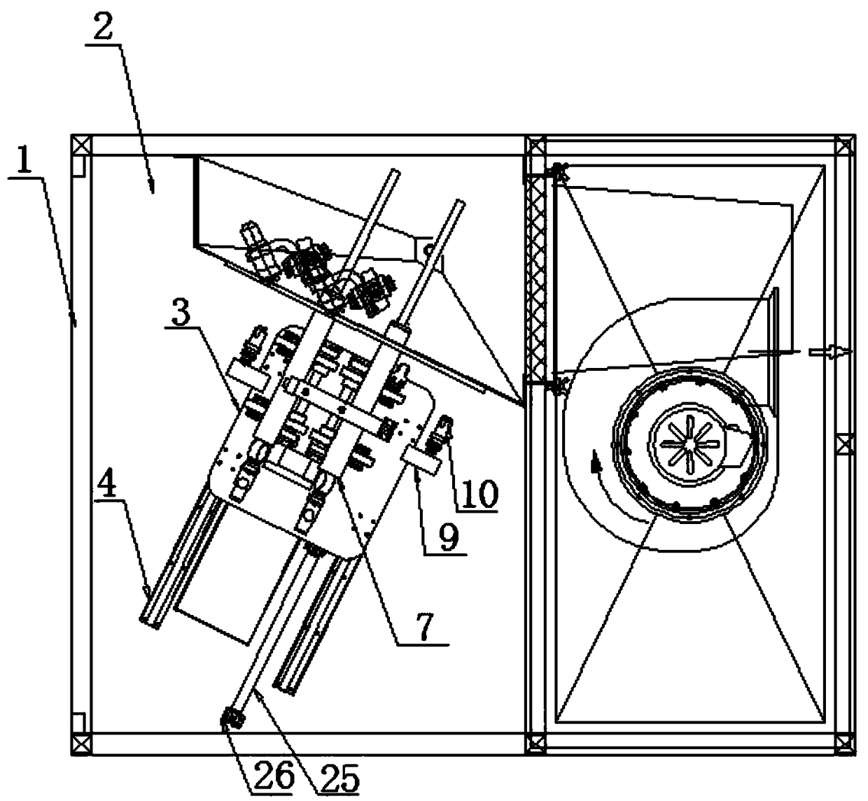 Shock absorber end face spraying device