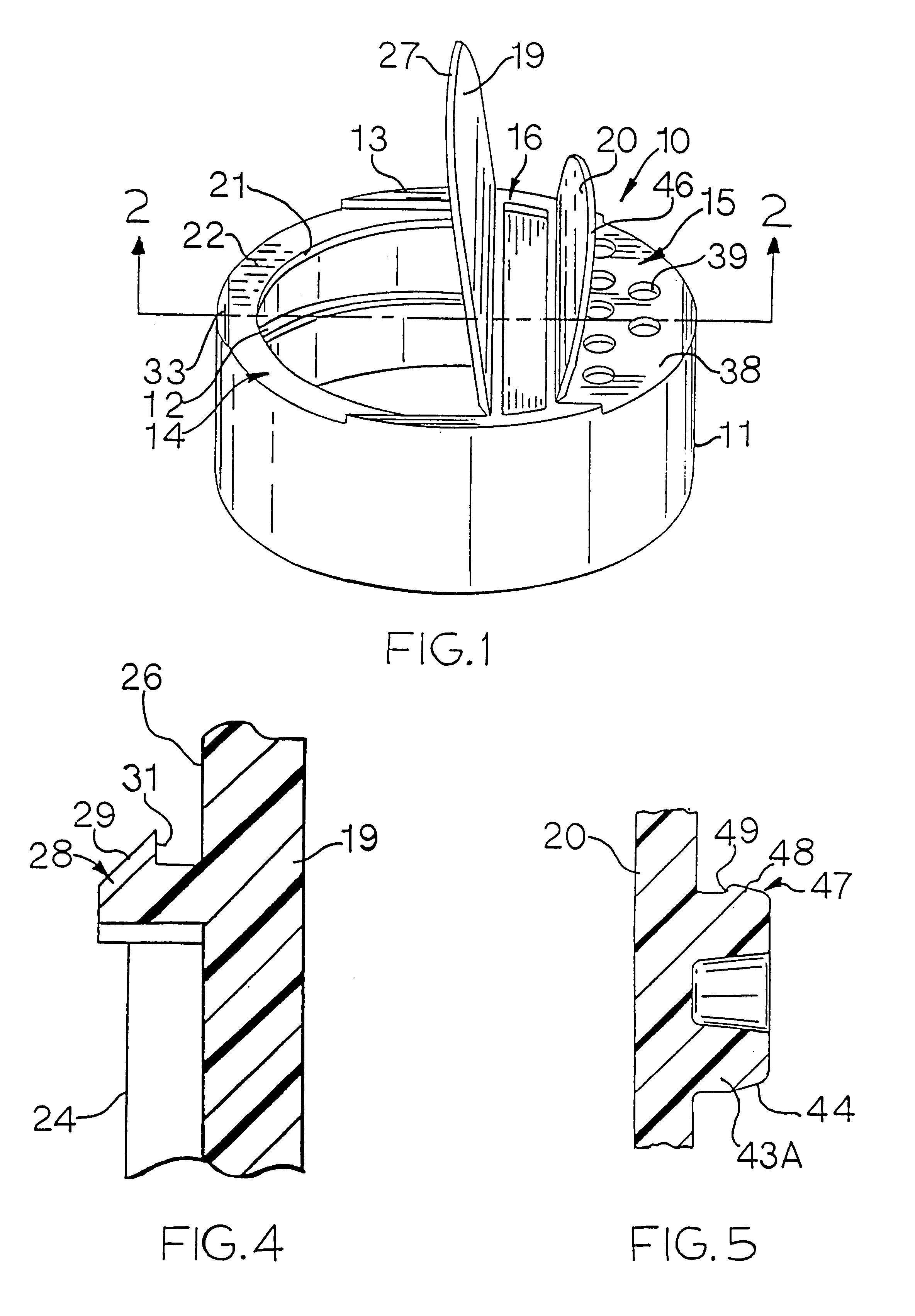 Two-flap closure